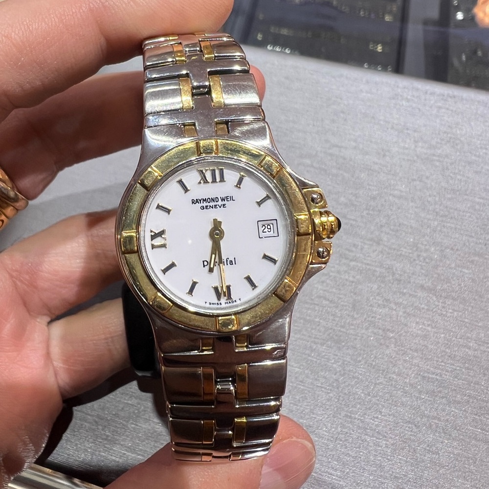 RAYMOND WEIL 9470 LADIES PARSIFAL 18K YELLOW & STEEL